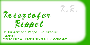 krisztofer rippel business card